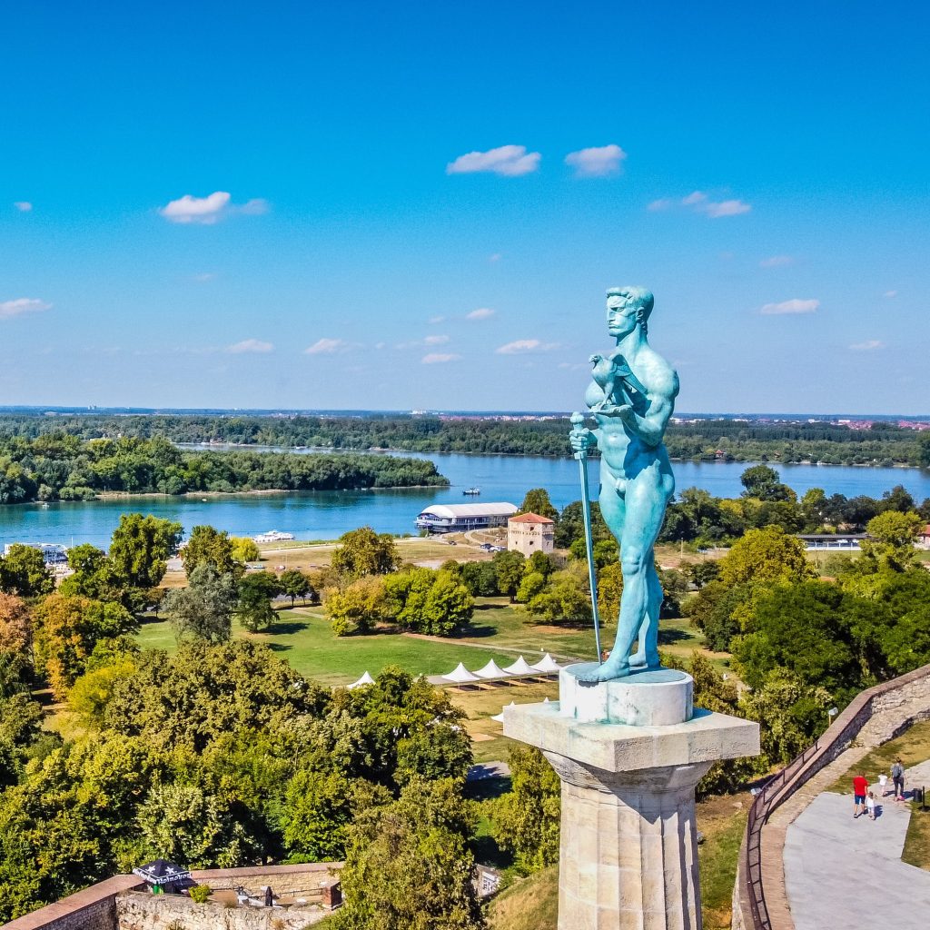 A monument in Belgrade