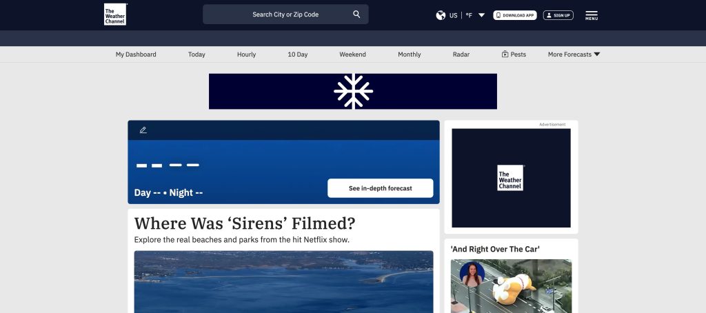 Weather website using Drupal